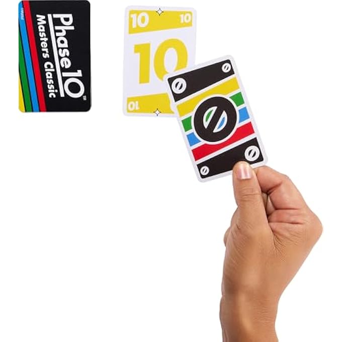 rayihni PHASE 10 MASTERS CLASSIC CARD GAME, FAMILY CARD GAME INCLUDING 60 PHASE TARGET CARDS THAT CAN BE PLAYED IN ANY ORDER FOR 2-6 PLAYERS - Image 4